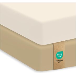 Sweety Fox 2-Pack Crib Sheets - Soft Jersey Fitted Sheets for Boys and Girls, Mini Crib Sheets, Toddler Bed Sheets (White)