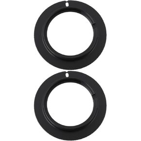 SING F LTD 2pcs M42 Lens Mount Adapter M42-AF Compatible with Sony Alpha A Mount Black