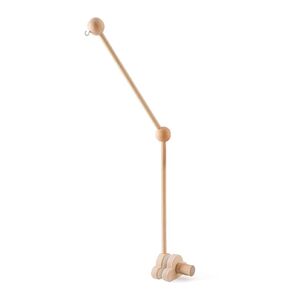 Cot Mobile Arm 27.17inch Wooden Cloud Design Detachable Baby Mobile Hanger Height Adjustable Cute Crib Arm for Bed Bell Wind Chimes for Crib Baby