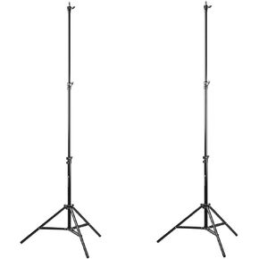 Flashpoint 2x Pro Air-Air-Air-Duty Light Stand (أسود ، 7.2 ')