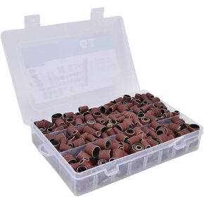 384Pcs Sanding Drum Set, 80# 120# 240# 320# 400# 600# Resin Drums Mandrels for Nuclear Carving Wood Metal
