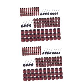 DOITOOL 204 Pcs for Woodworking Sanding Drum Bands Set 80 Grit Sanding Bands for Nails Rim Kit