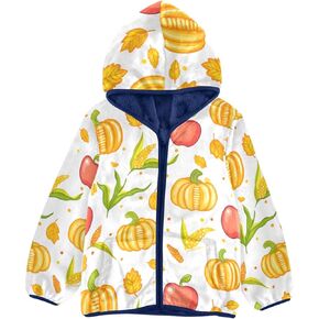 Chifigno Girls Boys Fleece Hoody Jacket Jackets Boys مع جيوب صغيرة