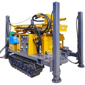 Mobile Pneumatic Water Well Drill Rig with DTH Option, Supports Steady Drilling in Tough Soil and Rock