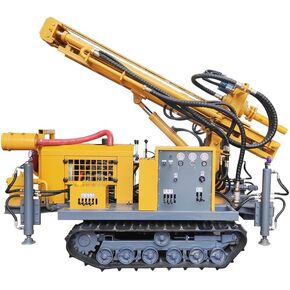 Water Well Drill Rig with Air and Water Dual Function, Adaptable to Soft or Hard Ground Borehole Projects