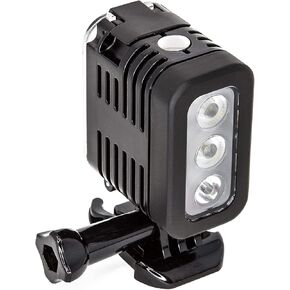 Ultimaxx’s Professional Wide-Angle, Multi-Purpose, Super Strong Illumination 40M Underwater LED Light for GoPro Hero 5/6/7/8/9/10/12 & 13 MAX 360, DJI Osmo Action Cameras with Rechargeable Battery