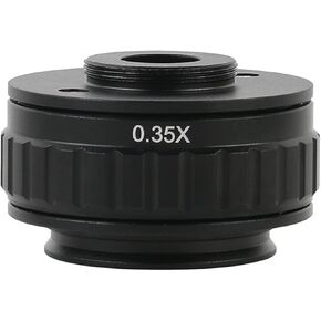 Microscope C Mount Adapters Lens 0.35X 0.5X 1X CTV for Trinocular Stereo Microscope 38MM Microscopio Camera(1X)