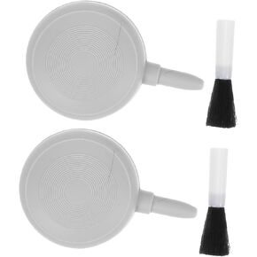 Imikeya 2pcs منفاخ الغبار مع منفاخ الفرشاة الناعمة للوحات مفاتيح عدسة الكاميرا وأدوات تنظيف الإلكترونيات تصميم الخدش لصيانة شاملة