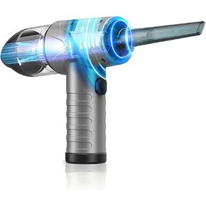 Compressed Air Duster,200000RPM 3-Gear Adjustable, Rechargeable Brushless Motor Blower, Replace Canned Air, Jet Dry Blower for Computer, Keyboard, Car, Home, Outdoor Cleaning C2-008(Dark)