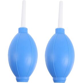 2Pcs Silicone Dust Blower Balls Oval Shaped Air Blower Tool for Cleaning Camera Phone Keyboard Laptops and More Short Nozzles for Precision Dust Removal