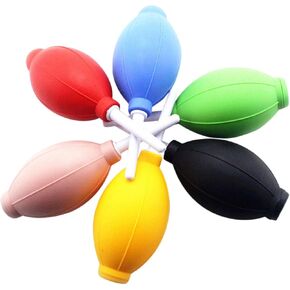 POPETPOP 6Pcs Air Blower Cleaning Kit for Camera Lens Eyelash Extension and Sensor Maintenance Lightweight TPE Material Compact Design for Versatile Use