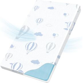 Pack and Play Mattress Pad, 38"x26" Memory Foam Dual-Sided Pack N Play Mattresses for Baby Toddler, Soft Breathable Baby Crib Mattress for Pack N Play Playpen with Machine Washable Cover