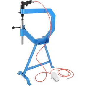 Pneumatic Planishing Hammer, Air Powered 875-1350RPM 1 "2 "3 "Anvil Size 4" Planishing Hammer Bending Machine Throat Sheet Metal Shaping Machine for Industrial Metal