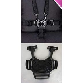 Replacement Parts/Accessories to fit Summer Infant Strollers and Car Seats Products for Babies, Toddlers, and Children (5 Point Buckle + Clips)