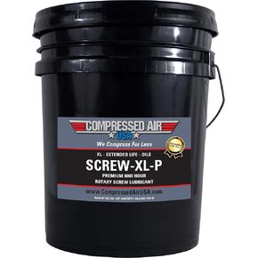 Premium 8000 Hour Rotary Screw Air Compressor Lubricating Oil - CompressedAirUSA - XL - Extended Life Oils (5 Gallon)