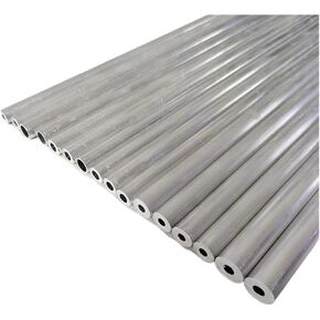 Aluminum Round Tubing Seamless Straight Pipes, OD 8 9 10 12mm Round Hollow Alloy 6061 Aluminum Tube Shaft Sleeve Pole CNC DIY Aluminium Pipe(49cm Od 8 X Id 4mm)
