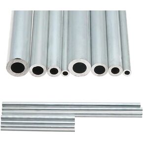 Aluminum Round Tubing Seamless Straight Pipes, 5mm Wall Thickness Pipe 15-60mm OD Straight 300mm 500mm Long Round 6063 Aluminum Alloy Tube(500mm OD 15 x ID 5mm)