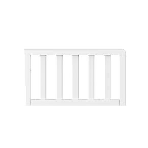 Child Craft Toddler Bed Guard Rail Converts London and Hampton 4-in-1 Convertible Crib into Toddler Bed, Made of Pinewood, Non-Toxic Finish (Matte White)