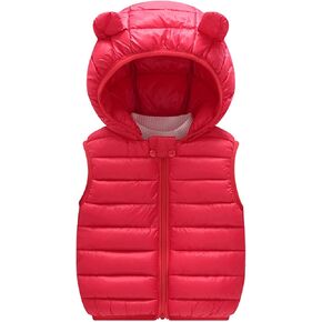 Baby Boys Girls Winter Vest Coats Infant Toddler Hooded Puffer Down Jacket Infant Thicken Warm Jackets Windproof Outwear