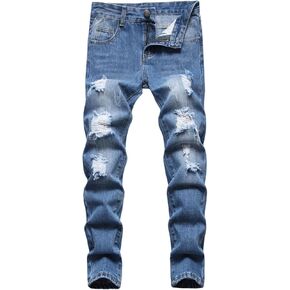 تمزق Baby and Toddler Boys'jeans بانت في حالة من الجينز العصري العصري الجينز الفضفاض