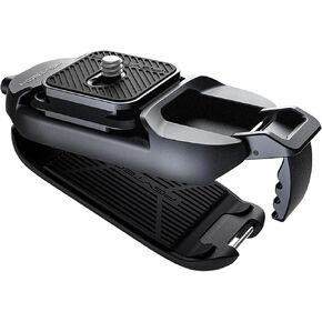 PGYTECH 2025 New Version Beetle Camera Clip V2 with Plate, Quick Release Camera Backpack Clip, Arca-Swiss Compatible, SnapLock System for Sony/Nikon/Fuji/DSLR Cameras, Instant Mounting & Hands Free