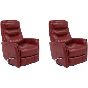 Rouge Recliner Nursery Glider Set of 2 – Luxurious Boucle Chair Pair with Swivel Motion for Ultimate Comfort