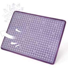 Cooling Seat Cushion,3D Air Mesh Breathable Comfort Car Seat Cushion,Long Sitting Ventilated Seat Cushion Pad for Office Chair,Wheelchair,Car-Purple 1 PC