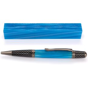 Woodriver Acrylic Pen Blank, Moonlit Ocean, Blank Only