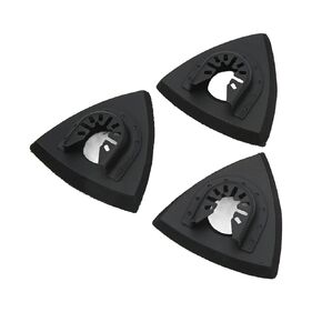 Oscillating Multitool Sanding Pad Self Adhesive Stand Opening Sandpaper Stand Triangular Plate Miltitool Set for 3Pcs Mat Kit for Detail Sanders