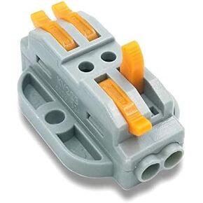 Davitu Electrical Equipments Supplies - Wire Connector PCT-212 PCT-213 PCT-215 Compact Wiring Conductor Terminal Block With Lever 0.08-2.5mm2 PCT-222 218 SPL-2 3 - (Color: SPL-3, Package: 5 PCS)