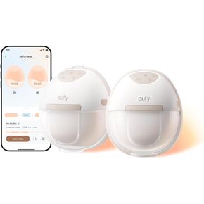مضخة الثدي التي يمكن ارتداؤها من Eufy ، و 3 مستويات حرارة ، ومضخة ثدي خالية من اليدين مع Heatflow ™ المبتكرة ، والإيقاع الأمثل عبر التطبيق ، والشفط على مستوى المستشفى ، ومسروق السرب ، والانفصال الفائق والهدوء للاستخدام في البناء