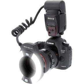 Meike Macro Ring Lite Flash Light for Canon EOS 5D Mark II, 6D, 7D, 70D, 60D, 60Da, 700D, 650D, 600D, 400D, 350D
