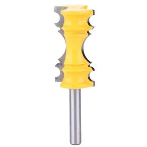Woodworking Router Bit 8mm Shank | Elaborate Chair Rail Shaping Cutter for MDF / Solid Wood / Plywood | YG6 Alloy Cutting Tool, 28.6mm Cutting Diameter