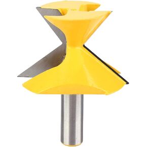 Hyuduo Degree Crown Miter Router Bit Woodworking Milling Cutter for Solid Wood Hardwood Chipboard Suitable with Carbide