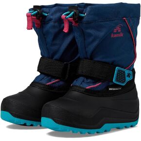 Kamik Boy's Snowfall P (Toddler/Little Kid/Big Kid) Charcoal/Blue 10 Toddler M in Kuwait