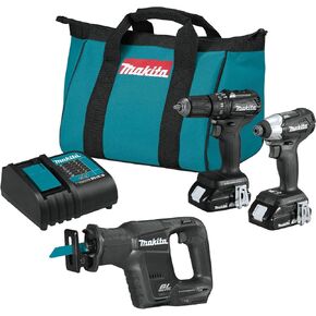 Makita CX203SYBXRJ 18V LXT® Lithium-Ion Sub-Compact Brushless Cordless 2-Pc. Combo Kit with Recipro Saw (1.5Ah)