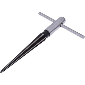 3-13mm Bridge Pin Hole Hand Held Reamer T Handle Tapered 6 Fluted Chamfer Bit Reaming Woodworker Core Drill Cutting Tool Reamer