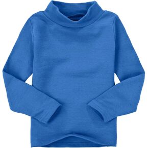 Toddlers Undershirts Baby Girls Boys High Neck Candy Color Children's Long Sleeve Base T Shirt Shelf Bra Camisole Top