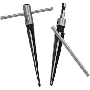 3-13mm&5-16mm Taper Reamer Hand Metal Reamer Deburring Enlarge Pin Hole Handheld Reamer for Wood Metal Plastic Drilling Tools Reamer(5-16mm Hexagonal)