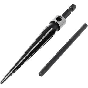 3-13mm Bridge Pin Hole Hand Held Reamer T Handle Tapered 6 Fluted Chamfer Bit Reaming Woodworker Core Drill Cutting Tool Reamer