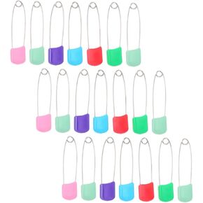 50Pcs Safety Pins Mixed Color Diaper Fasteners with Locking Closure for Newborns Secure and Durable Cloth Diaper Accessories