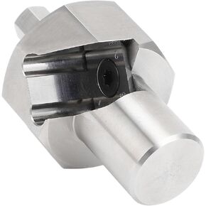 Bench Dog Hole Chamfer Reamer Tool Stainless Steel T10 Alloy Blade 20mm Holes 9mm Hex Shank Woodworking
