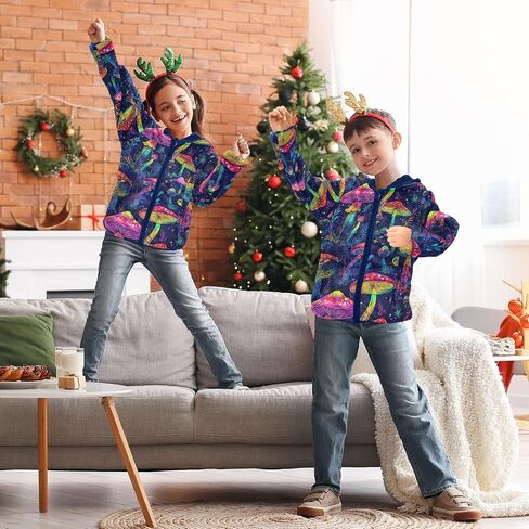 CHIFIGNO Girls Boys Zip up Hoodie Boys Jackets with Pockets Warm Winter Outwear for Toddler and Kids in Saudi Arabia