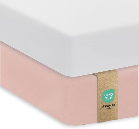 Sweety Fox 2 -Pack Crib Sheets - ملاءات ناعمة للأولاد والبنات ، صفائح أسرة صغيرة ، صفائح سرير صغيرة (أبيض) in Kuwait