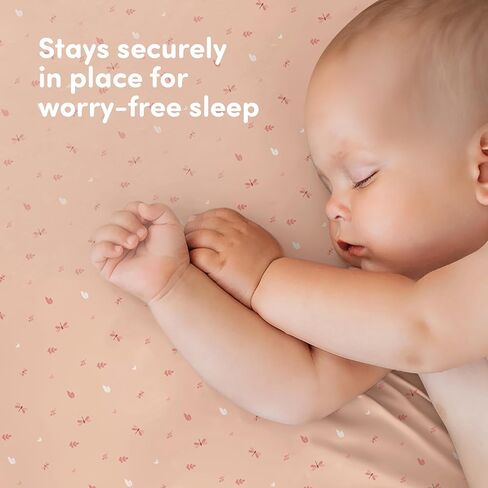 Sweety Fox 2 -Pack Crib Sheets - ملاءات ناعمة للأولاد والبنات ، صفائح أسرة صغيرة ، صفائح سرير صغيرة (أبيض) in Kuwait