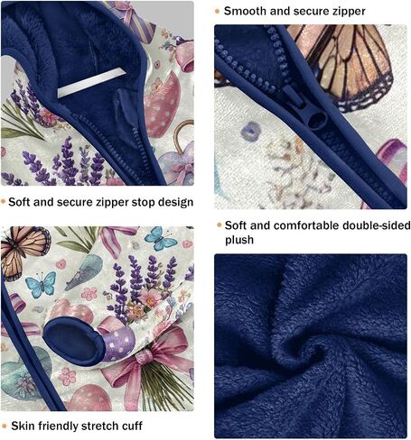 CHIFIGNO Girls Boys Zip up Hoodie Printed Boys Jackets Toddler Boy Fall Clothes with Pockets for Toddler and Kids in Saudi Arabia