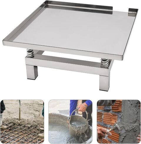 13.8 * 13.8" Corded Stainless Steel Concrete Vibrating Table,All-copper Wire Motor Vibration Table Vibrating Test Bench Compactor Platform for Mold Vibration Molding, Increasing Firmness(35 * 35cm) in Kuwait