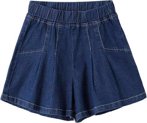 EISHOW Baby Infant Toddler Boy Girl Outfit Summer Casual Elastic Jeans Denim Shorts Pull-On Bottoms Cropped Denim Short Pants in Kuwait