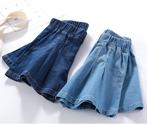 EISHOW Baby Infant Toddler Boy Girl Outfit Summer Casual Elastic Jeans Denim Shorts Pull-On Bottoms Cropped Denim Short Pants in Kuwait