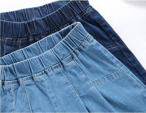 EISHOW Baby Infant Toddler Boy Girl Outfit Summer Casual Elastic Jeans Denim Shorts Pull-On Bottoms Cropped Denim Short Pants in Kuwait